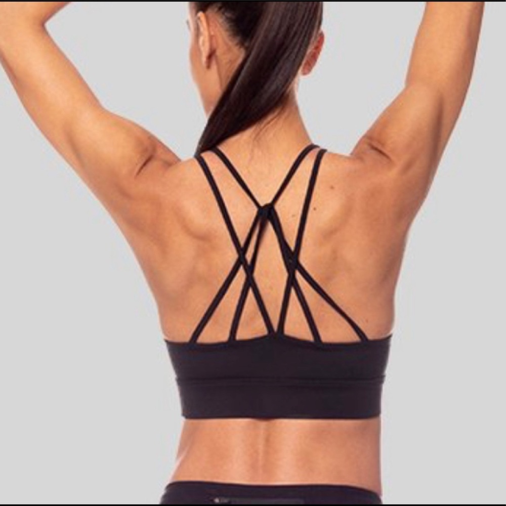 Vie Yoga Lola Bra ~ BLUE (not black) S